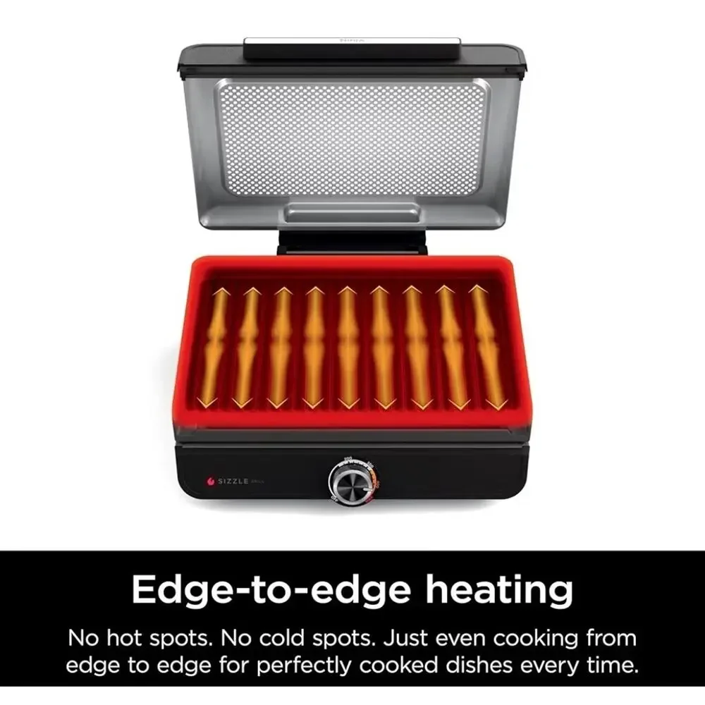 Ninja GR100 Sizzle Smokeless Indoor Grill with Nonstick Grill Plate